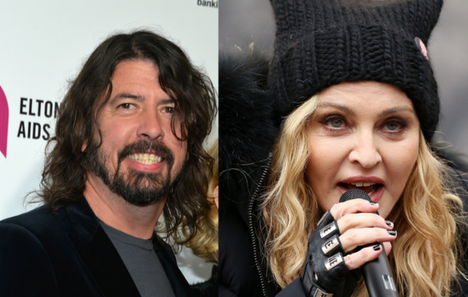Dave Grohl and Madonna
