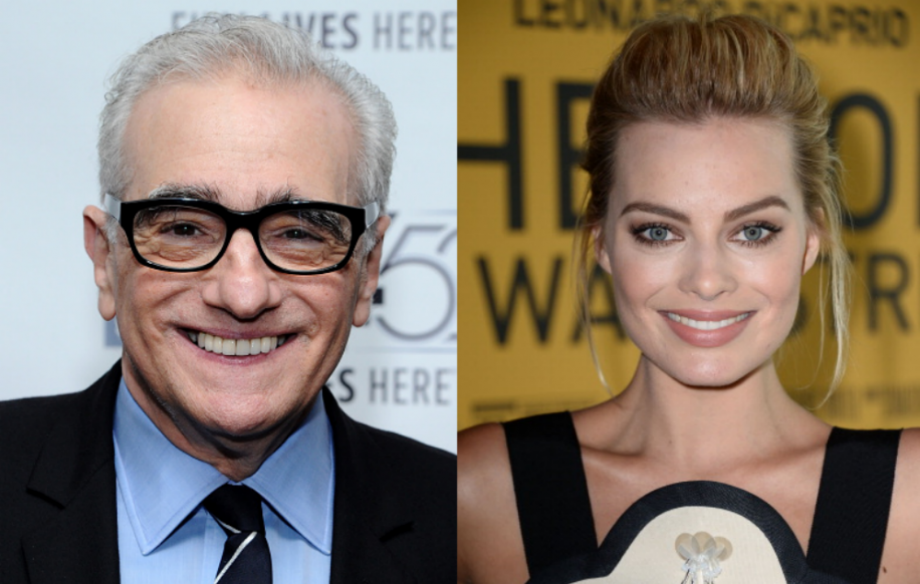 Martin Scorsese and Margot Robbie