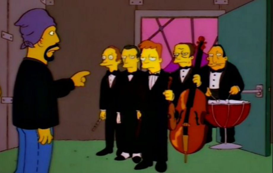 Cypress Hill and The London Symphony Orchestra in 'The Simpsons'