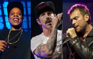 Jay Z, Red Hot Chili Peppers, Gorillaz