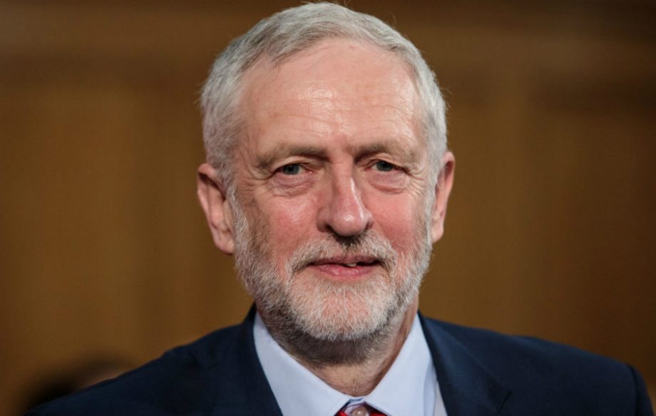 Labour Leader Jeremy Corbyn arrives to make his first campaign speech of the 2017 general election at Assembly Hall in Westminster on April 20, 2017 in London, England