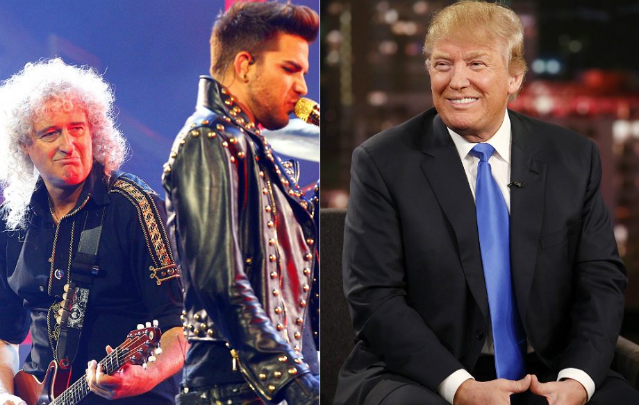 Brian May, Adam Lambert, Donald Trump