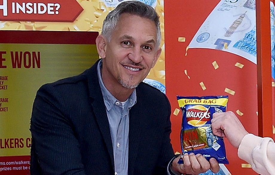 Gary Linekar and some crisps
