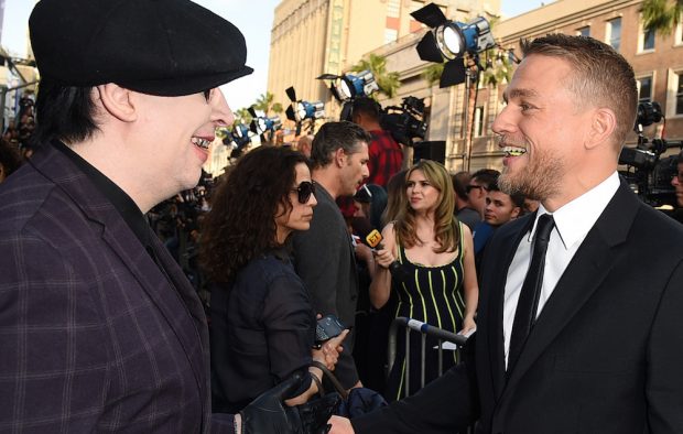 Charlie Hunnam and Marilyn Manson