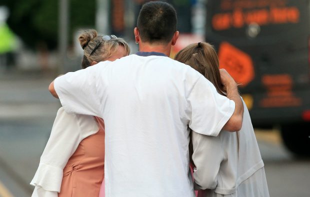 Scenes after the Manchester terror attack
