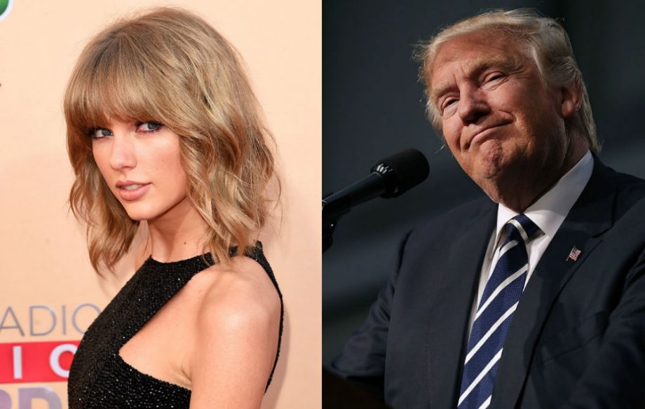 Donald Trump driving Taylor Swift