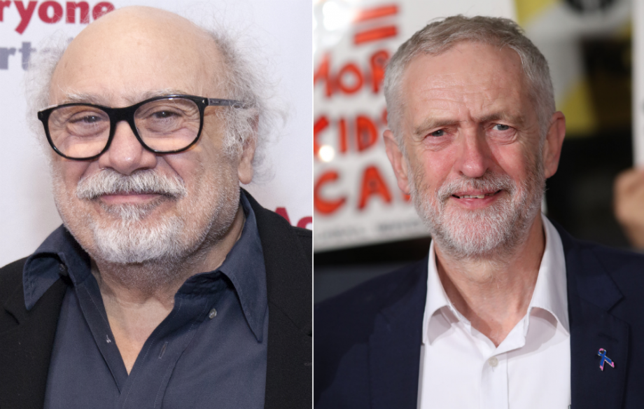 Danny DeVito and Jeremy Corbyn