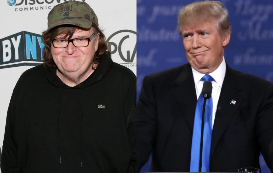 Michael Moore and Donald Trump