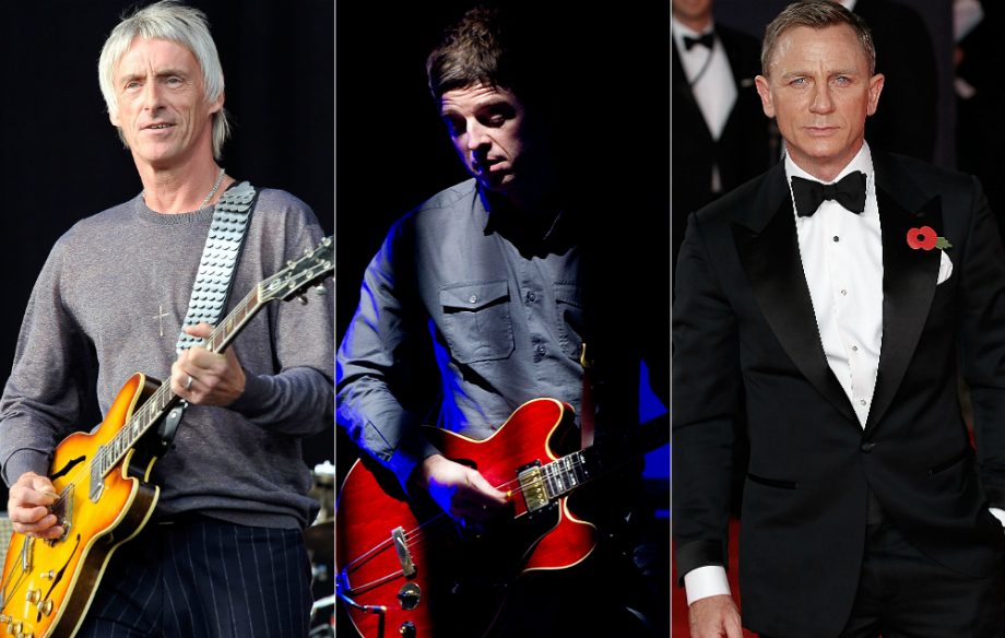 Paul Weller, Noel Gallagher and Daniel Craig