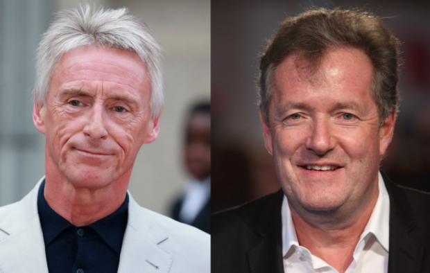 Paul Weller and Piers Morgan