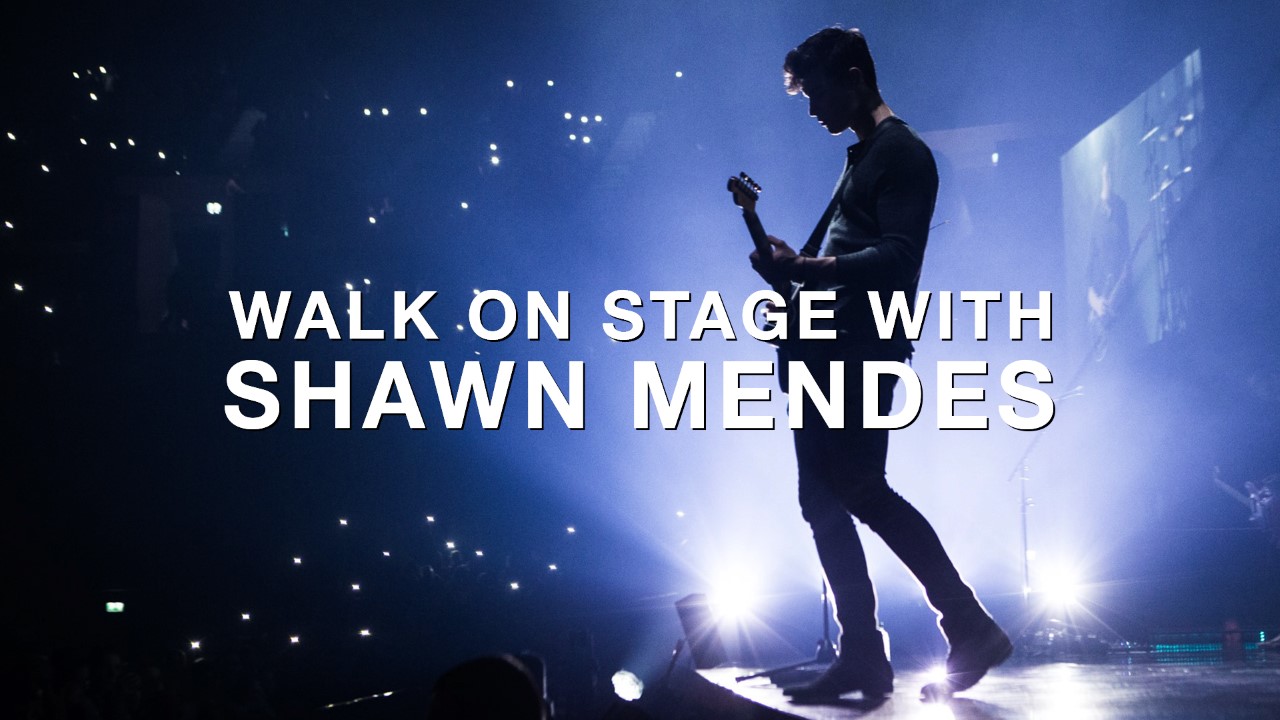 Walk on stage with Shawn Mendes on the opening night of his Illuminate