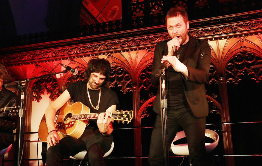 Kasabian play acoustic set in Reading Church
