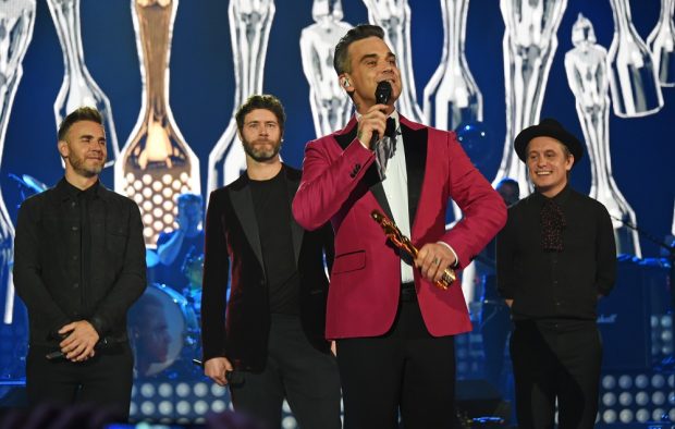 Robbie Williams with Take That