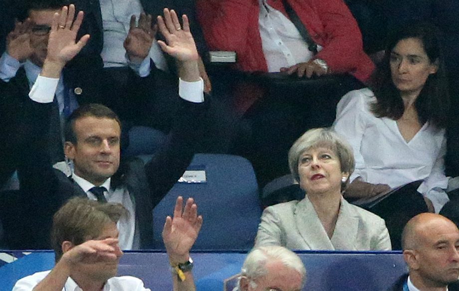 Macron and Theresa May