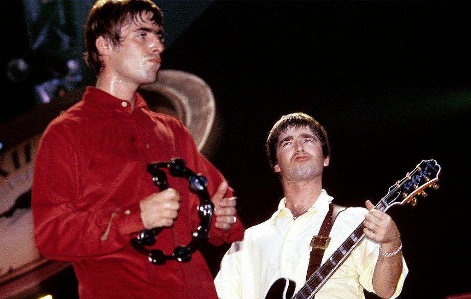 Liam and Noel Gallagher in Oasis