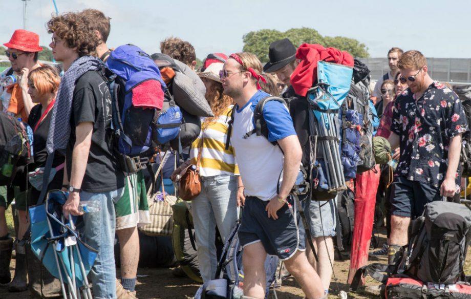Glastonbury queue