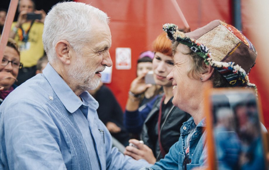 Jeremy Corbyn at Glastonbury 2017