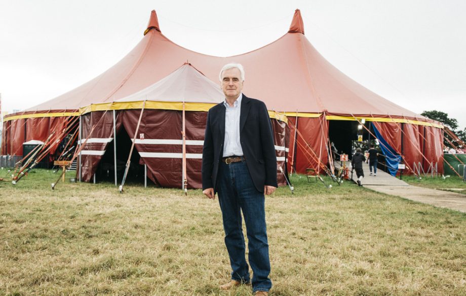 John McDonnell at Glastonbury 2017