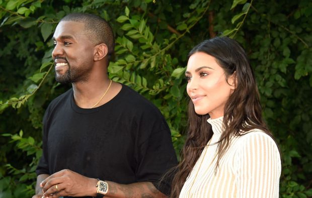 Kanye West and Kim Kardashian