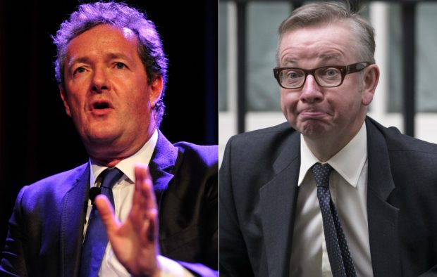 Piers Morgan and Michael Gove