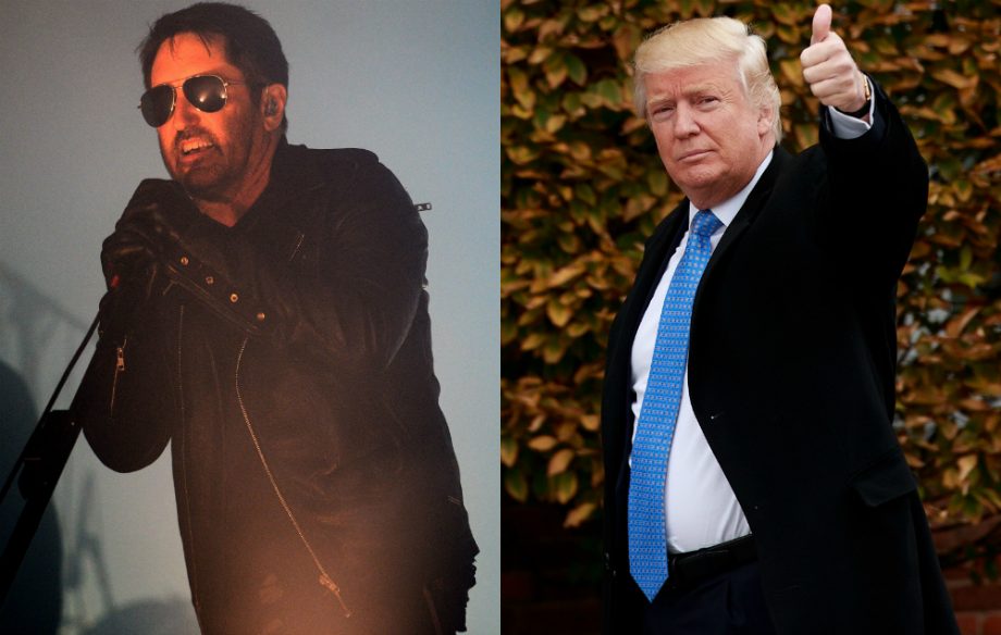 Nine Inch Nails' Trent Reznor and US President Donald Trump