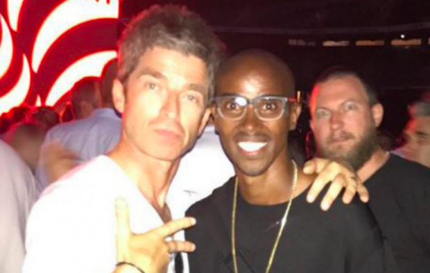 Noel Gallagher and Sir Mo Farah