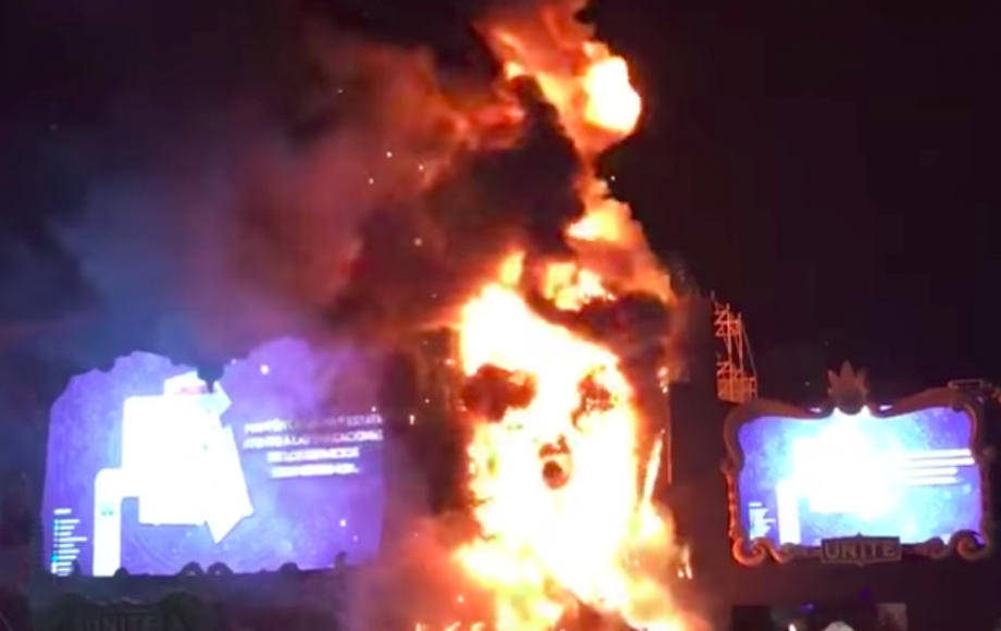 Barcelona festival fire