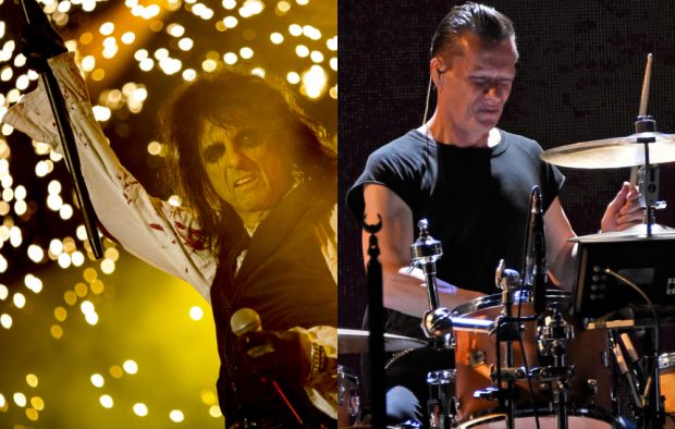 Alice Cooper and U2's Larry Mullen Jr