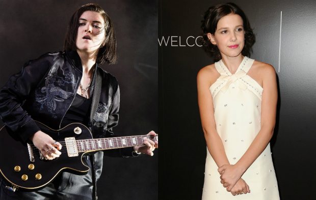 The xx's Romy Croft and 'Stranger Things' star Millie Bobby Brown