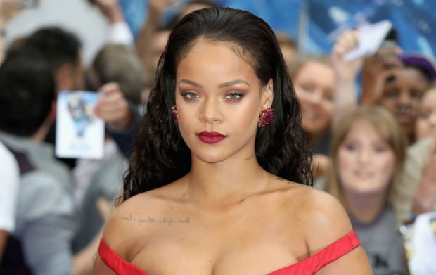 Rihanna meets French president