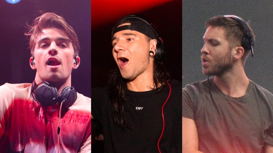 Chainsmokers Skrillex and Calvin Harris