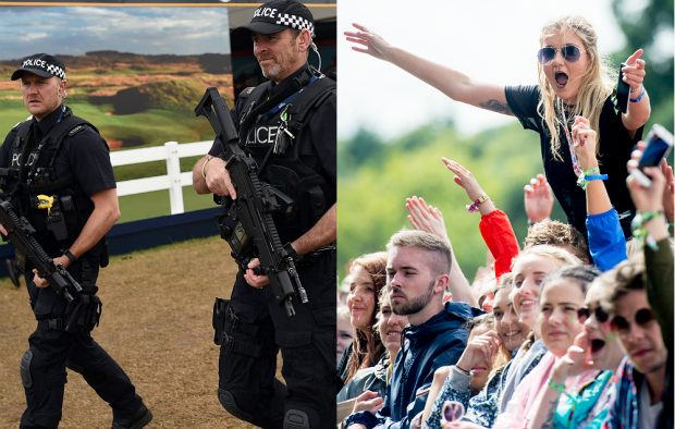 Armed police will patrol V Festival 2017 to increase security. Credit: Getty