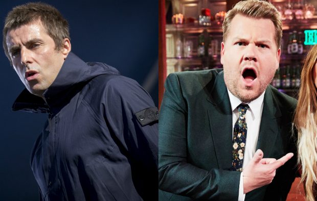 Liam Gallagher brands James Corden a 'knobhead'
