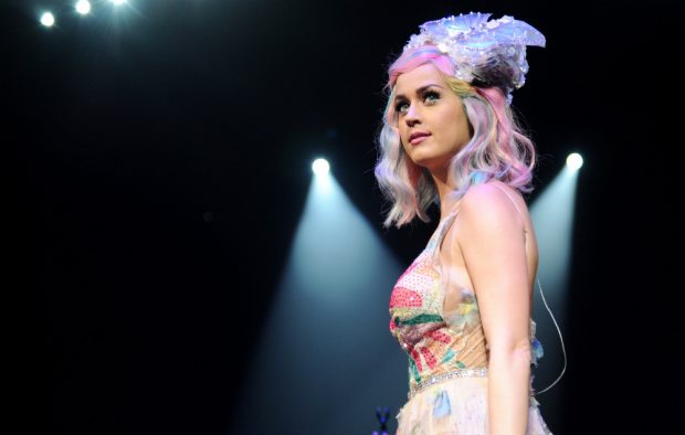 Katy Perry performing on her Prismatic world tour in 2014