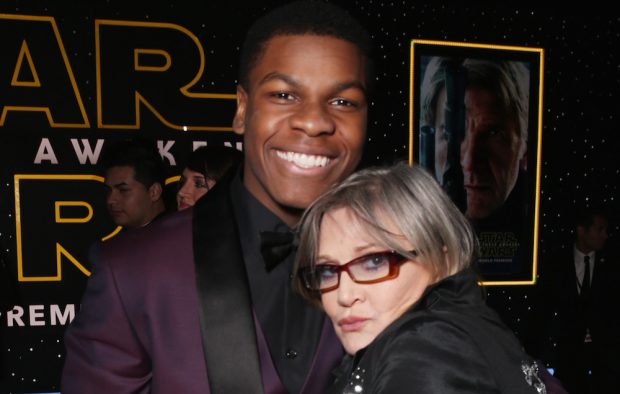 John Boyega Carrie Fisher