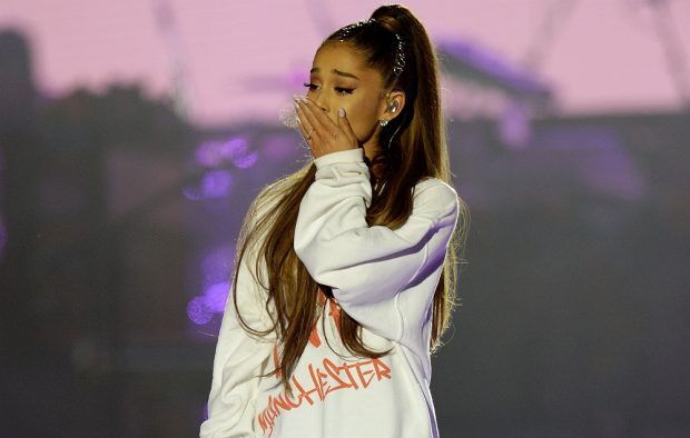 Ariana Grande at the One Love Manchester concert