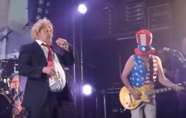 impersonating Donald Trump