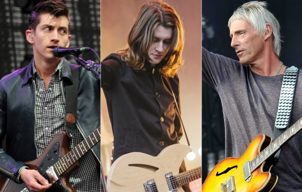 Alex Turner, Tom Ogden and Paul Weller