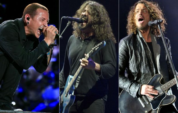 Chester Bennington, Dave Grohl and Chris Cornell
