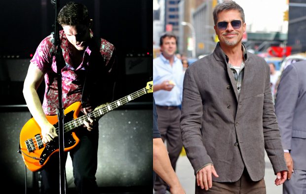 Royal Blood's Mike Kerr and Brad Pitt