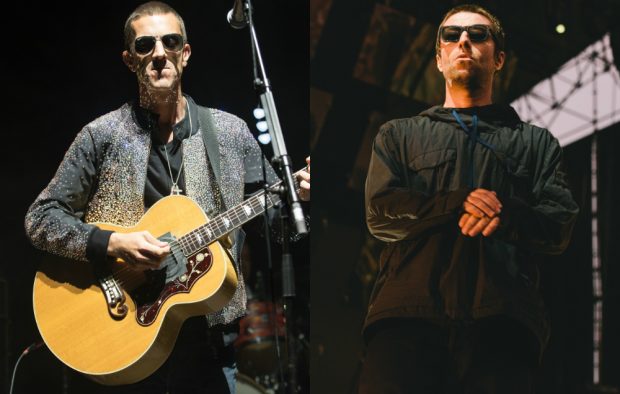 Richard Ashcroft and Liam Gallagher