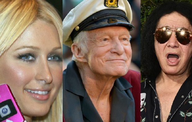 Paris Hilton, Hugh Hefner and Paris Hilton