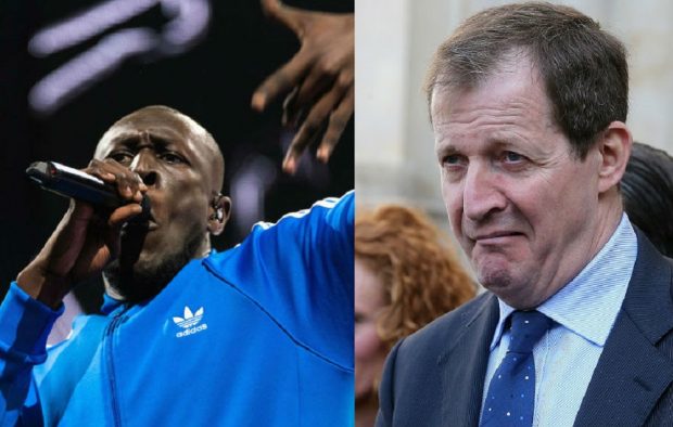 Stormzy and Alastair Campbell
