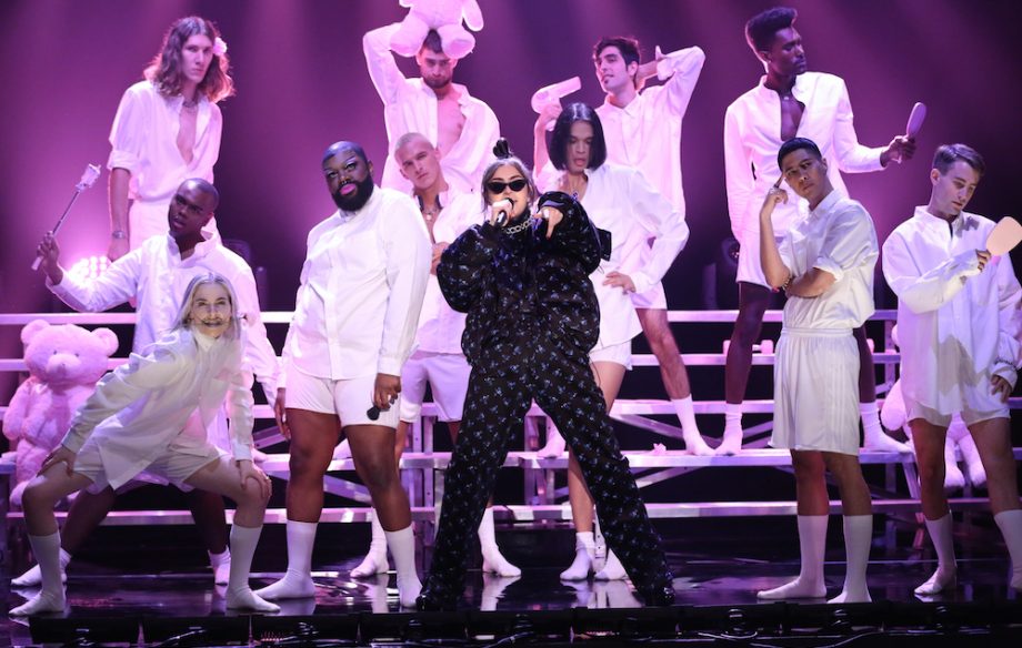 Charli XCX performing 'Boys' on 'The Tonight Show'