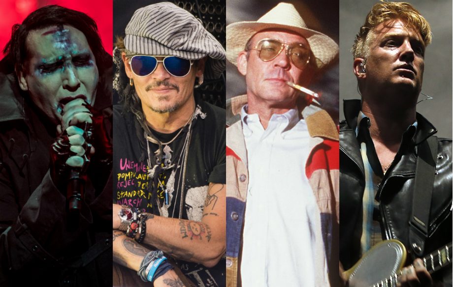 Mariln Manson, Johnny Depp, Hunter S Thompson and Josh Homme