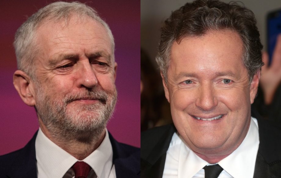 Jeremy Corbyn, Piers Morgan