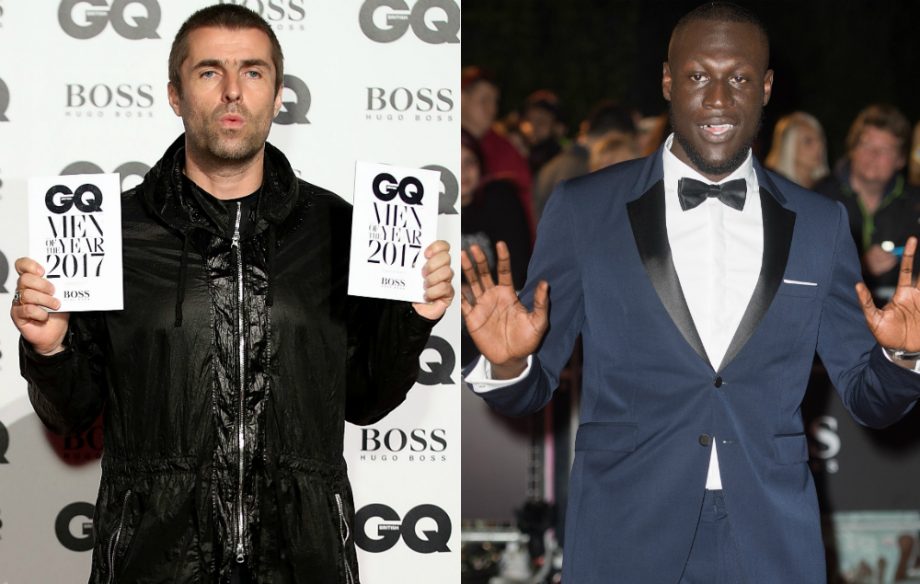 Liam Gallagher and Stormzy at the GQ Awards 2017