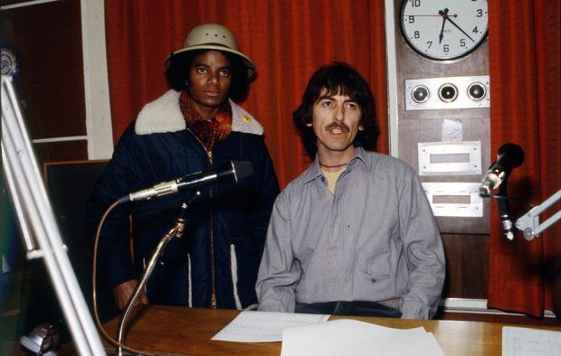 Michael Jackson and George Harrison