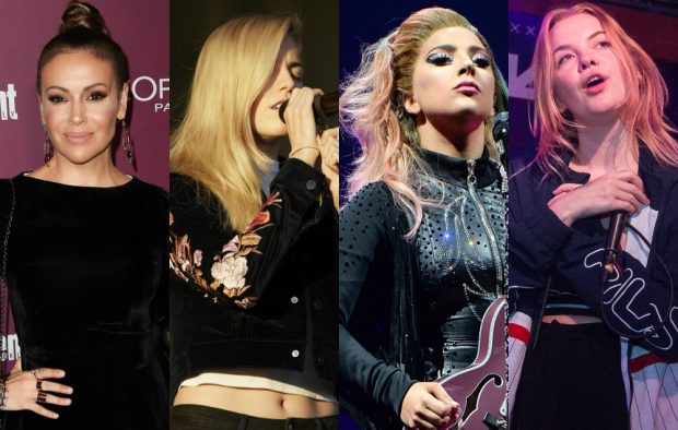 Alyssa Milano, London Grammar's Hannah Reid, Lady Gaga and Dream Wife's Rakel Mjoll