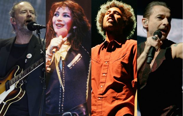 Radiohead, Kate Bush, Rage Against The Machine and Depeche Mode